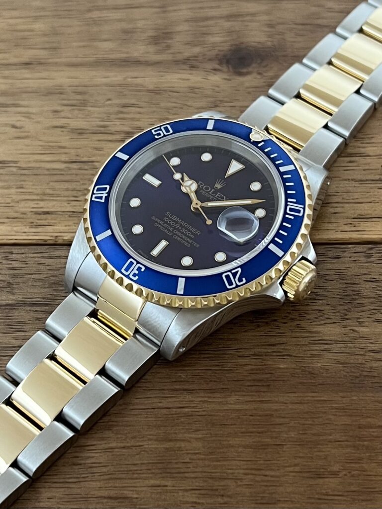 ロレックス サブマリーナ 16613 ブルー(バイオレット) X7番 トリチウム ヴァイオレット 中古 5時側から 委託 高価 買取 販売 名古屋