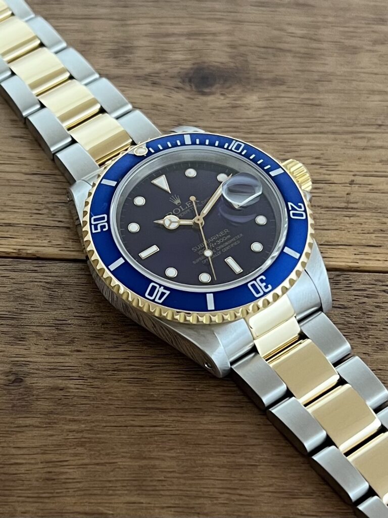 ロレックス サブマリーナ 16613 ブルー(バイオレット) X7番 トリチウム ヴァイオレット 中古 7時側から 委託 高価 買取 販売 名古屋