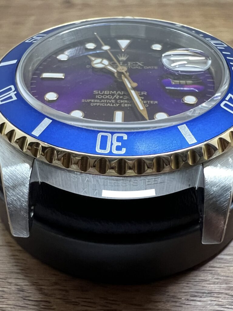 ロレックス サブマリーナ 16613 ブルー(バイオレット) X7番 トリチウム ヴァイオレット 中古 シリアルナンバー X7 委託 高価 買取 販売 名古屋