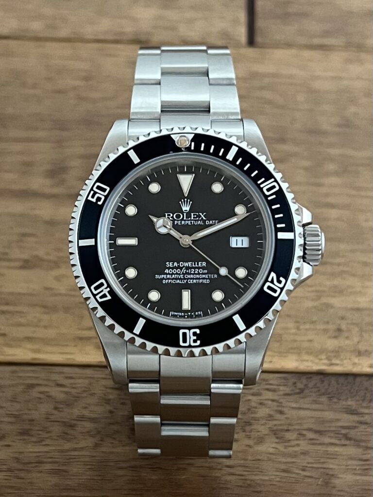 中古 ロレックス シードゥエラー 16600 N4番 トリチウム ブラック文字盤 セミヴィンテージ 正面画像