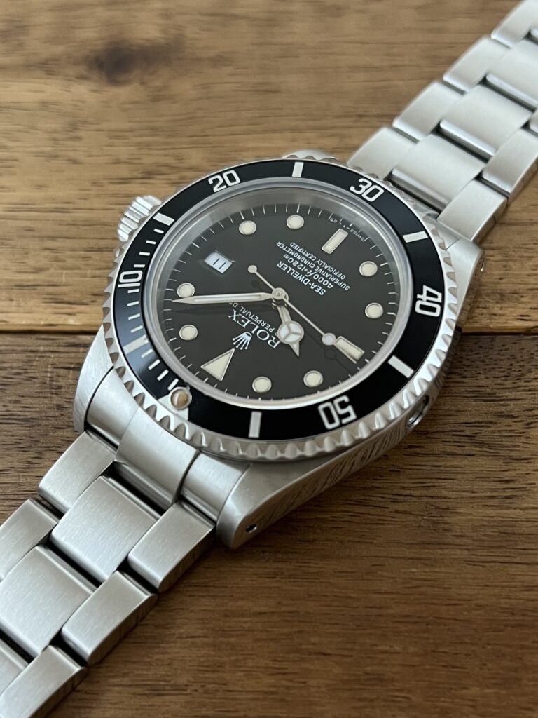 中古 ロレックス シードゥエラー 16600 N4番 トリチウム ブラック文字盤 セミヴィンテージ 11時側からの画像