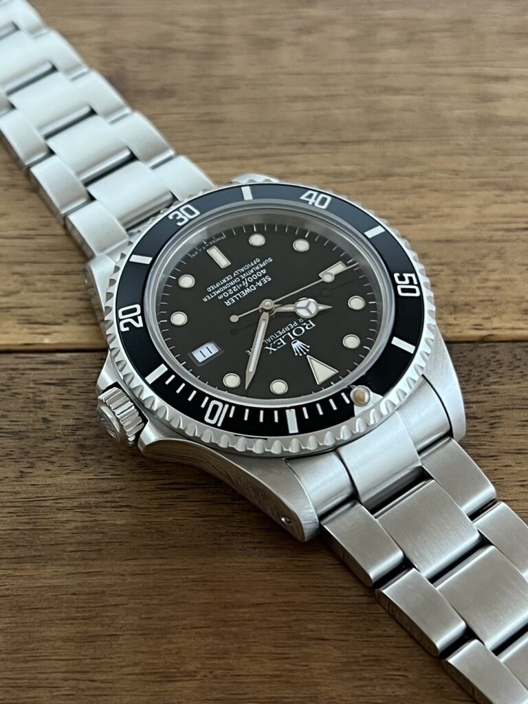 中古 ロレックス シードゥエラー 16600 N4番 トリチウム ブラック文字盤 セミヴィンテージ 1時側からの画像