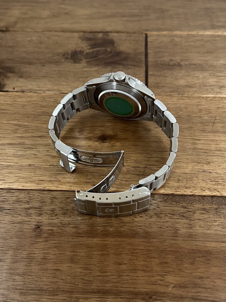ロレックス サブマリーナー デイト 16610 ブラック(黒) L3番台 トリチウム セミヴィンテージ 中古 クラスプ側から全体 委託 高価 買取 販売 名古屋