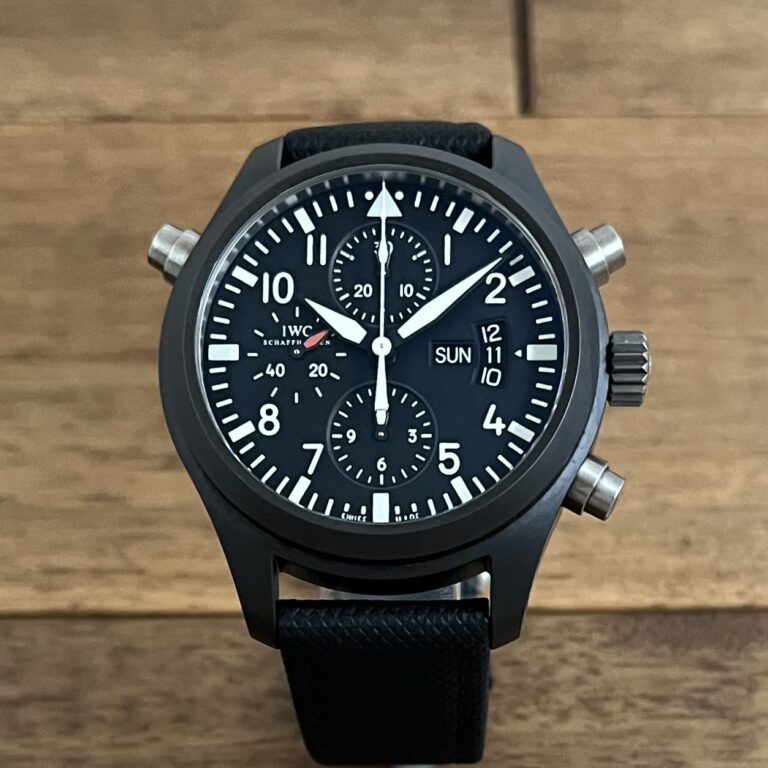 中古 IWC パイロットウォッチ ダブルクロノグラフ IW378601 世界限定1,000本