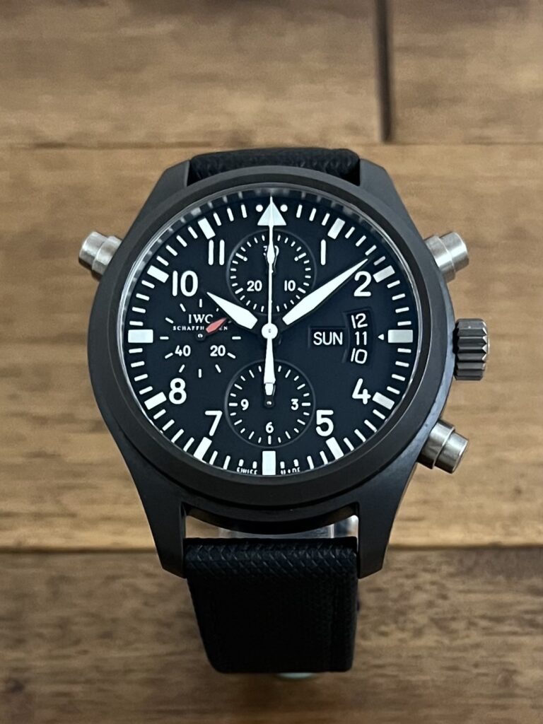IWC パイロットウォッチ ダブルクロノグラフ IW378601 世界限定1,000本 中古 正面 からの画像