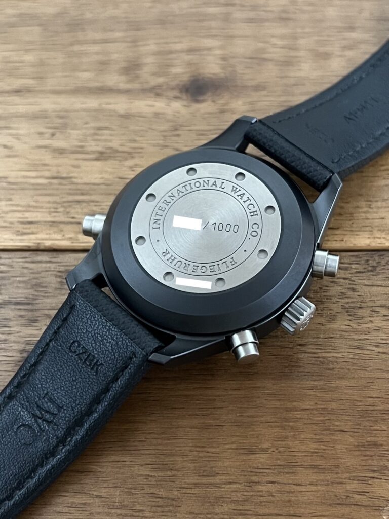 IWC パイロットウォッチ ダブルクロノグラフ IW378601 裏蓋 の画像