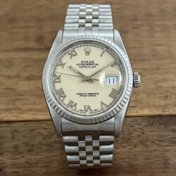 中古 ロレックス デイトジャスト 16234 X8番 クリーム ローマン ダイアル 委託 高価 買取 販売 名古屋
