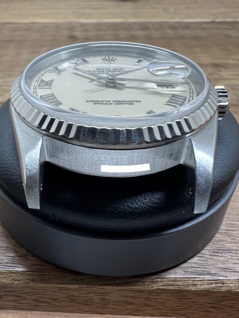 ロレックス デイトジャスト 16234 X8番 クリーム ローマン ダイアル 中古 シリアルナンバーの画像 委託 高価 買取 販売 名古屋